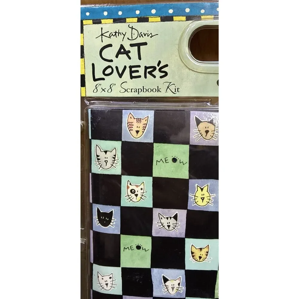 New Kathy Davis “Cat Lovers” 8x8 Scrapbook Kit